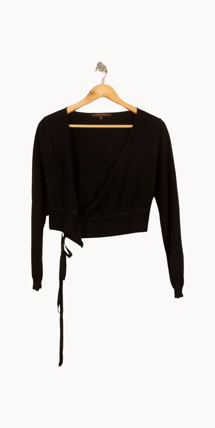 Cache-cœur Noir - Taille XS/34 de la marque La Fée Maraboutée | PARAD50126 - Vendu par Paradigme - Image 2