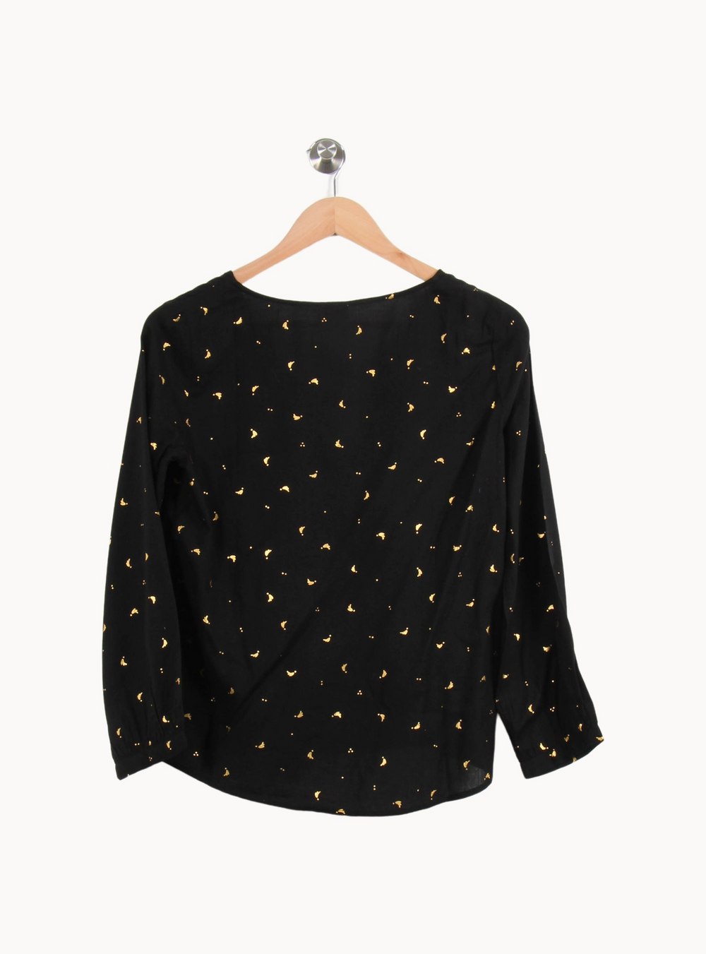 Blouse Noire et Dorée - Taille XS/34 de la marque Des petits hauts | PARAD65367 - Vendu par Paradigme - Image 4