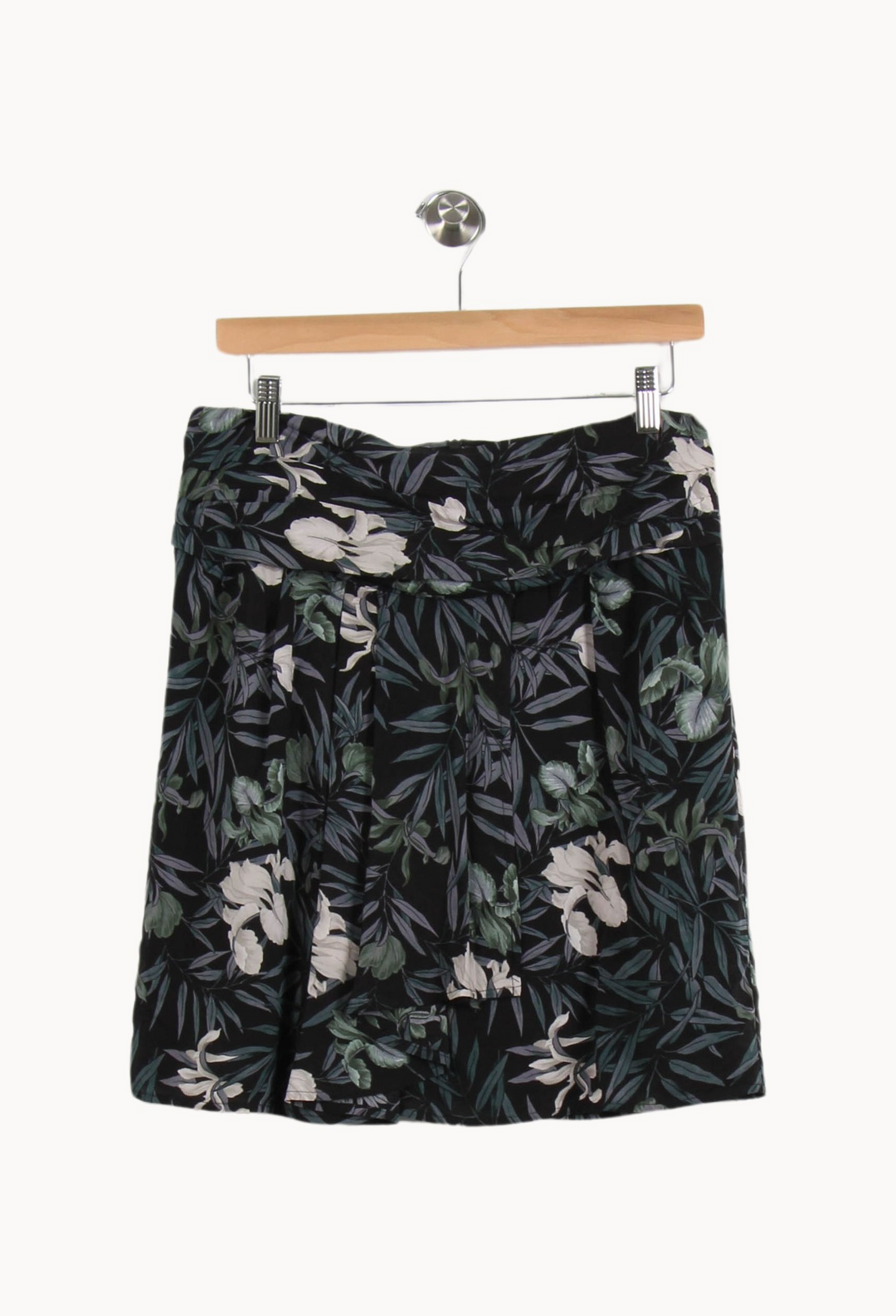 Jupe à fleurs noire et verte - Taille L/40 de la marque IKKS | PARAD62295 - Vendu par Paradigme - Image 2