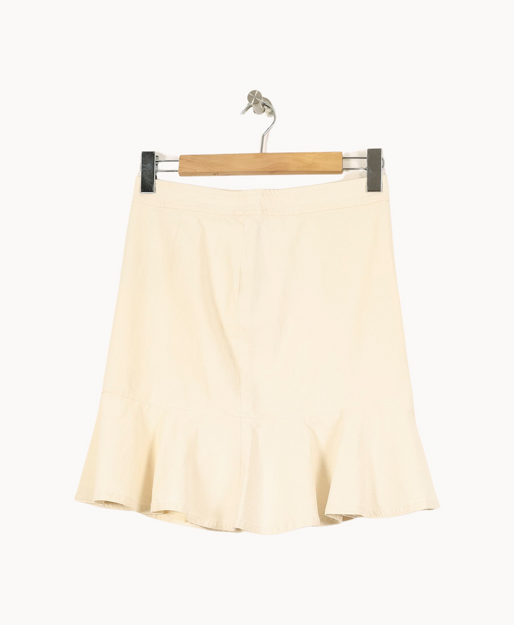 Jupe Volantée Beige - Taille M/38 de la marque Vanessa Bruno | PARAD54742 - Vendu par Paradigme - Image 2