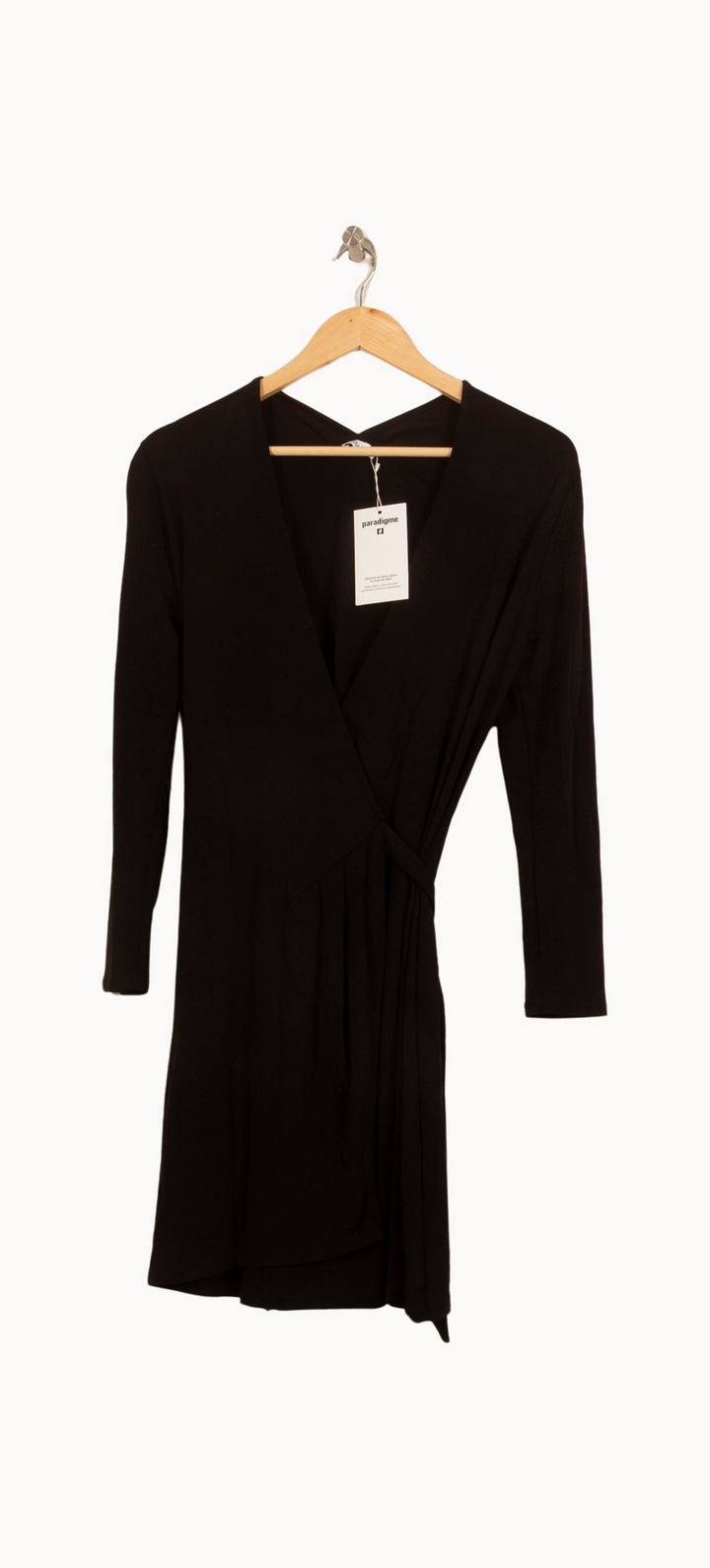 Robe Portefeuille Noire - Taille S/36 de la marque Filippa K | PARAD63458 - Vendu par Paradigme - Image 2