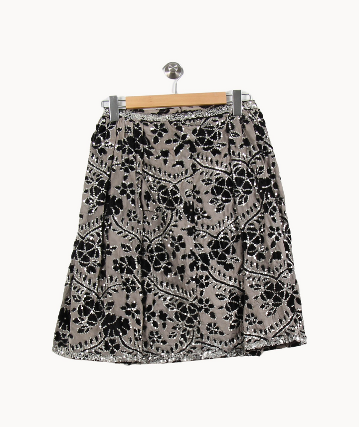 Jupe Midi Grise et Noire - Taille S/36 de la marque Antik Batik | PARAD69099 - Vendu par Paradigme - Image 4