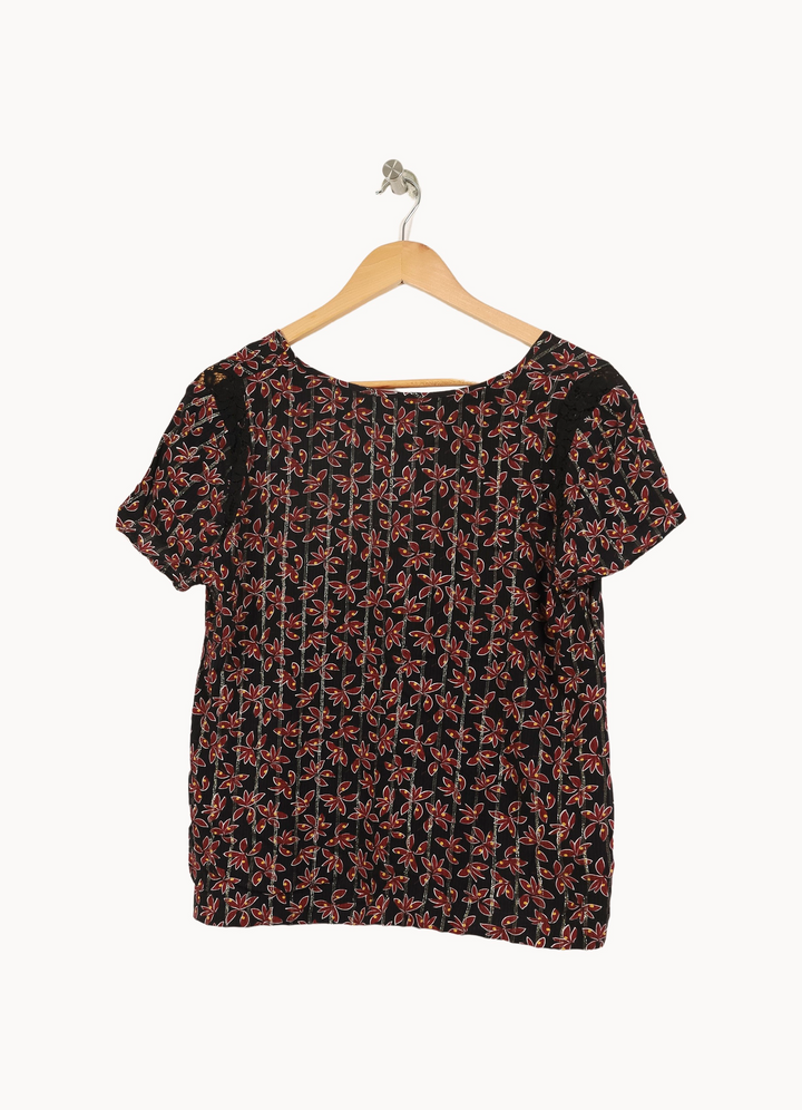 Blouse Noire et Rouge - Taille XL/42 de la marque IKKS | PARAD52744 - Vendu par Paradigme - Image 4