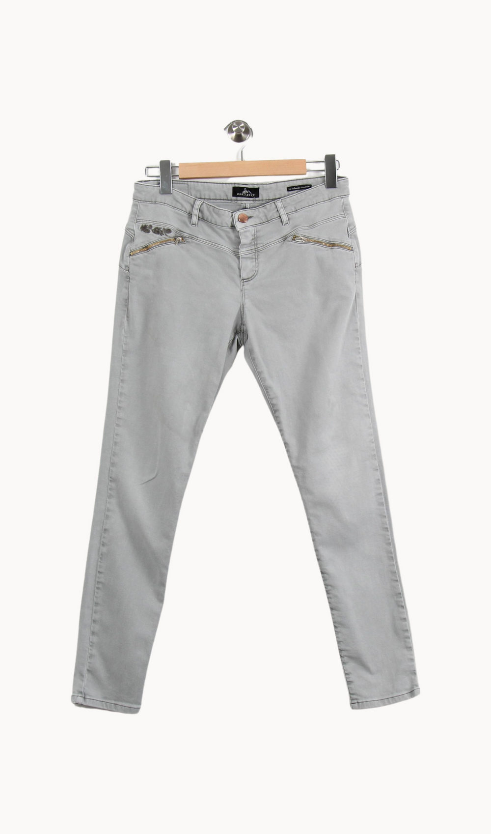Jean Gris - Taille L/40 de la marque One Step | PARAD50121 - Vendu par Paradigme - Image 2