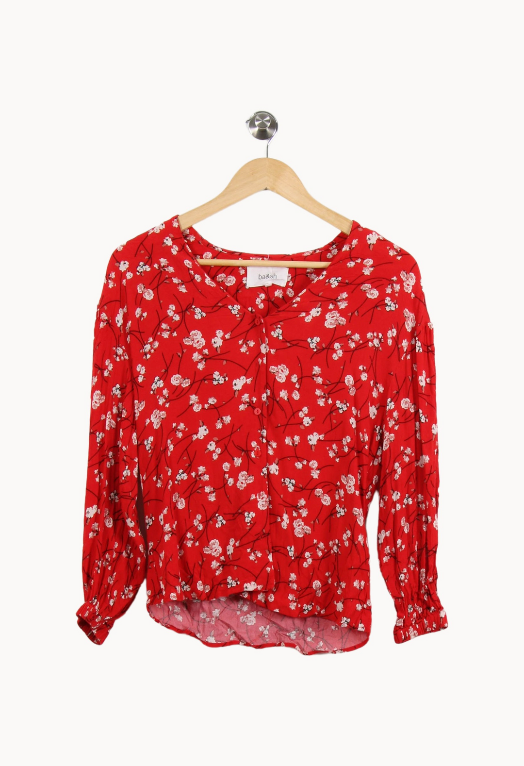 Blouse Rouge et Blanche - Taille XS/34 de la marque ba&sh | PARAD67866 - Vendu par Paradigme - Image 2