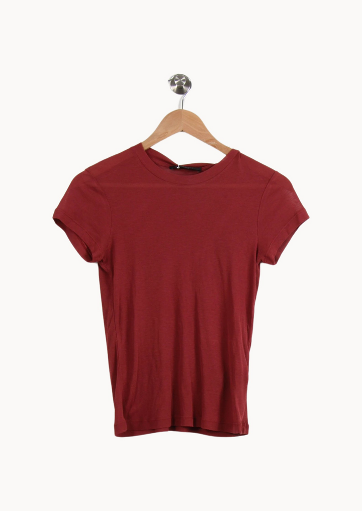 Tee-shirt Bordeaux - Taille XS/34 de la marque All Saints | PARAD67307 - Vendu par Paradigme - Image 2