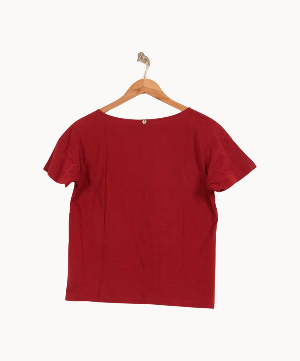 Tee-shirt Rouge - Taille M/38 de la marque One Step | PARAD66440 - Vendu par Paradigme - Image 4
