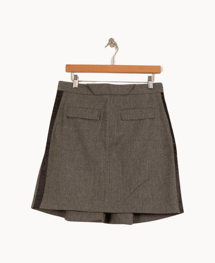 Jupe Courte Grise - Taille M/38 de la marque Vanessa Bruno | PARAD65343 - Vendu par Paradigme - Image 4