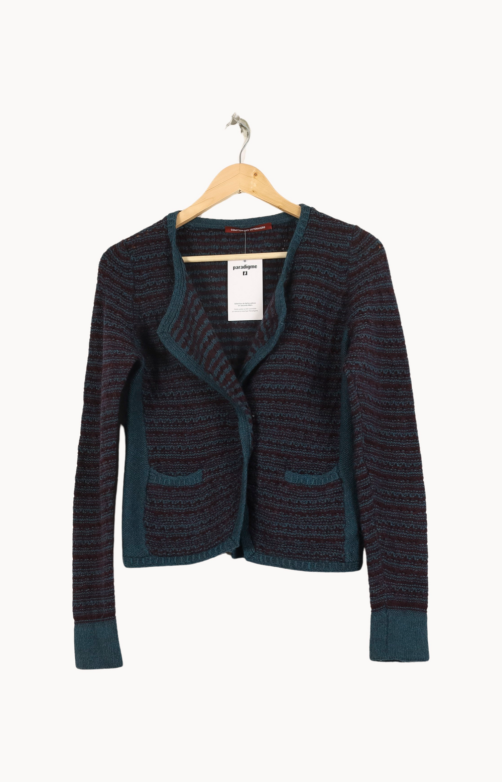 Veste Bleu et Bordeaux - Taille XS/34 de la marque Comptoir des Cotonniers | PARAD69294 - Vendu par Paradigme - Image 2