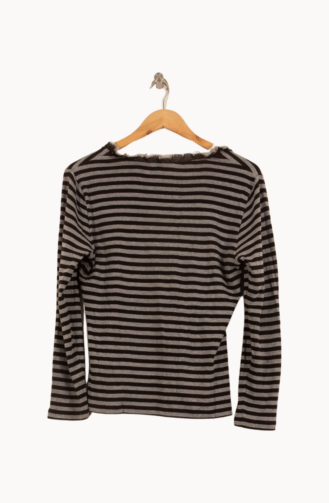 Tee-shirt Rayé Noir et Gris - Taille XXXL/46 de la marque Caroll | PARAD55346 - Vendu par Paradigme - Image 4