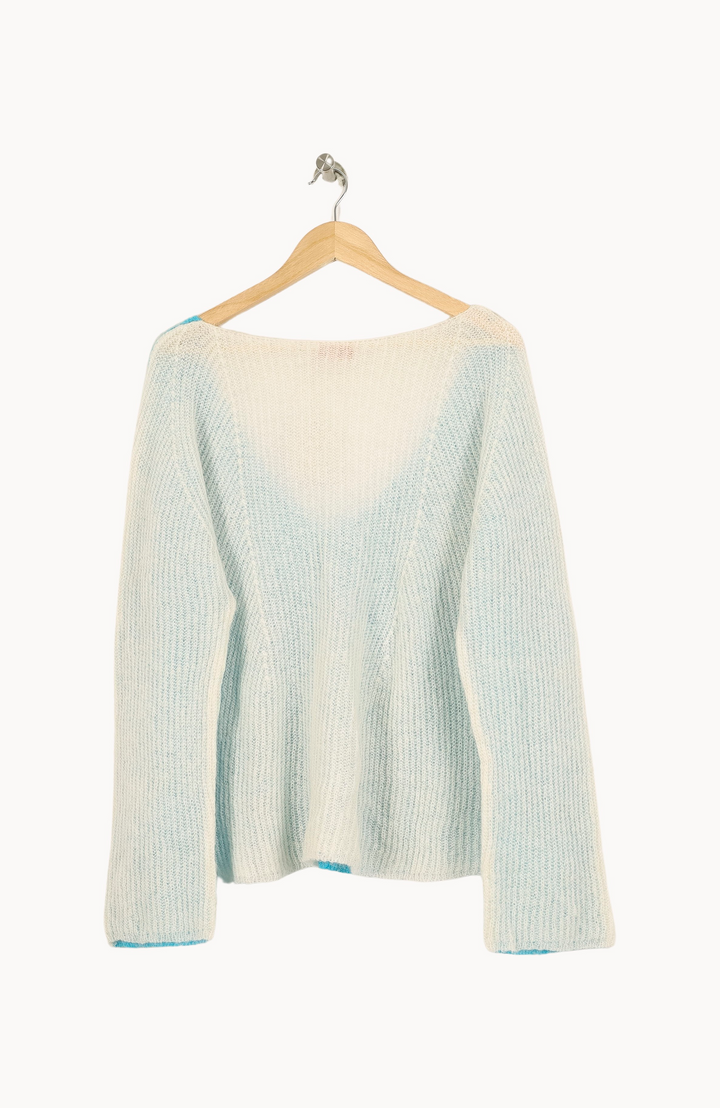 Pull Bleu et Blanc - Taille XXL/44 de la marque Imprevu | PARAD33415 - Vendu par Paradigme - Image 4