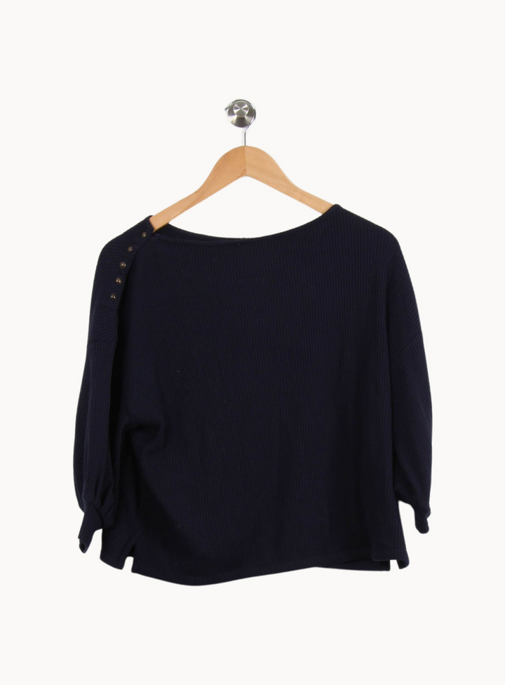 Pull Bleu - Taille XS/34 de la marque Sessùn | PARAD34122 - Vendu par Paradigme - Image 4