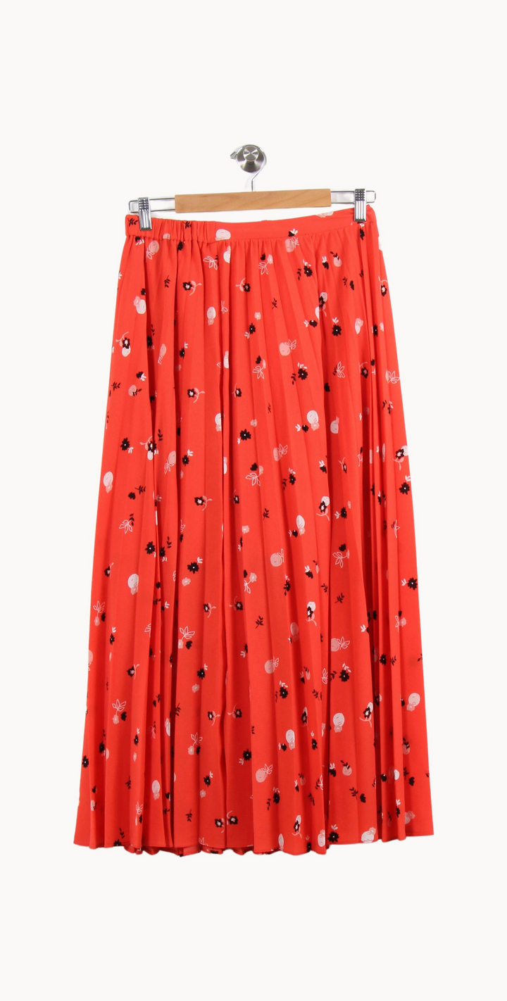 Jupe Plissée Rouge et Noire - Taille M/38 de la marque I.Code | PARAD65196 - Vendu par Paradigme - Image 2