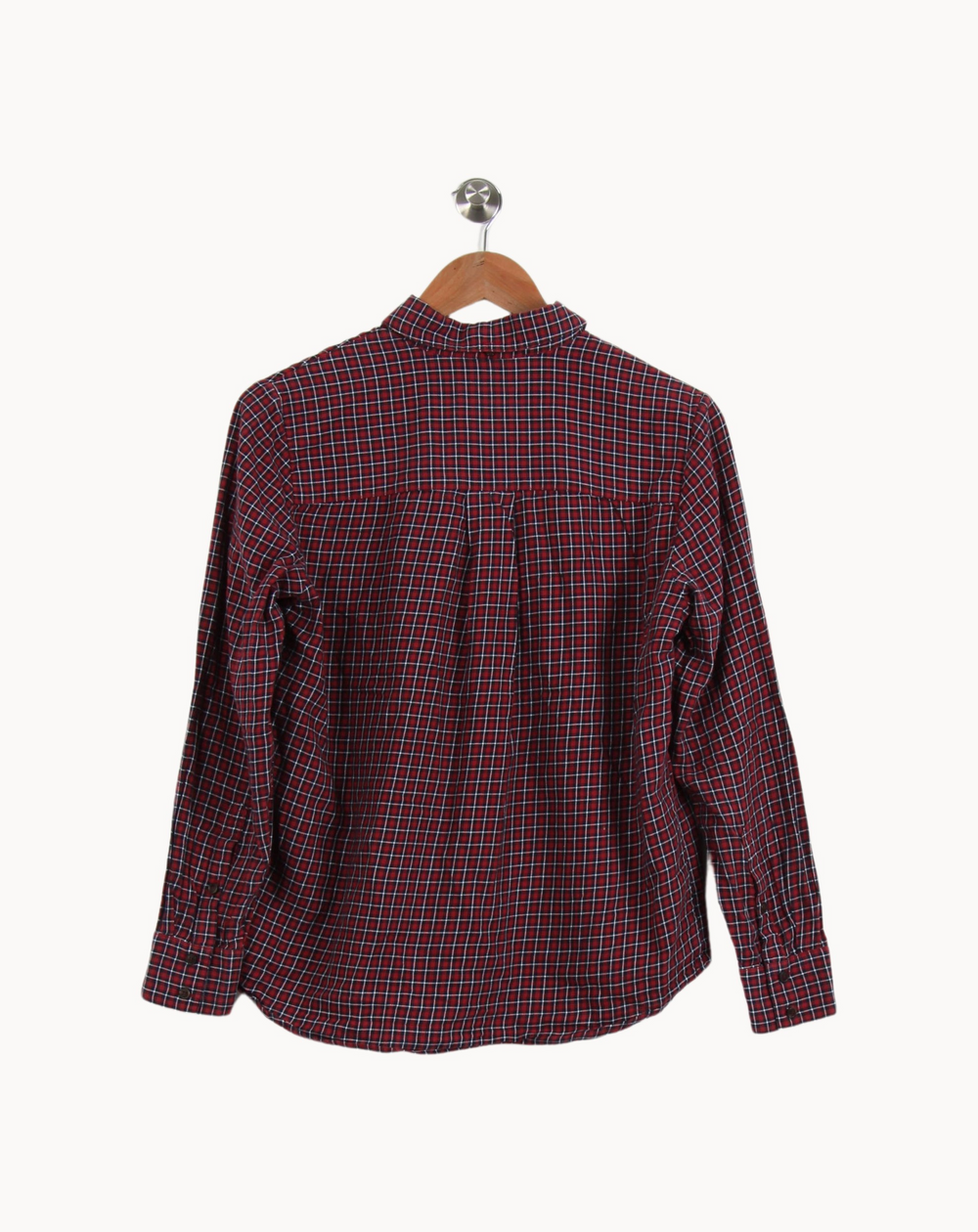 Chemise à Carreaux Rouge et Bleu - Taille M/38 de la marque Mister K | PARAD63372 - Vendu par Paradigme - Image 4