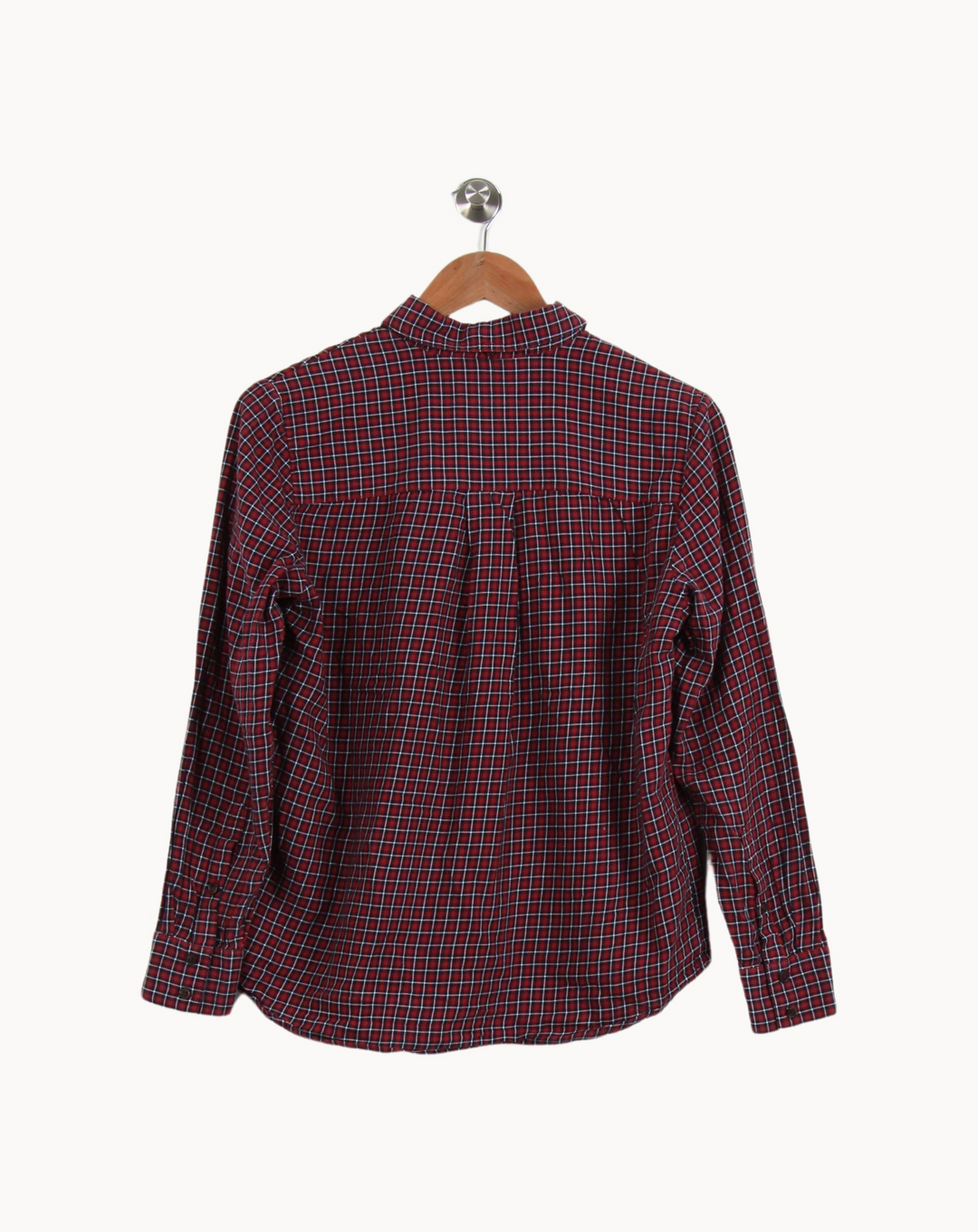 Chemise à Carreaux Rouge et Bleu - Taille M/38 de la marque Mister K | PARAD63372 - Vendu par Paradigme - Image 4