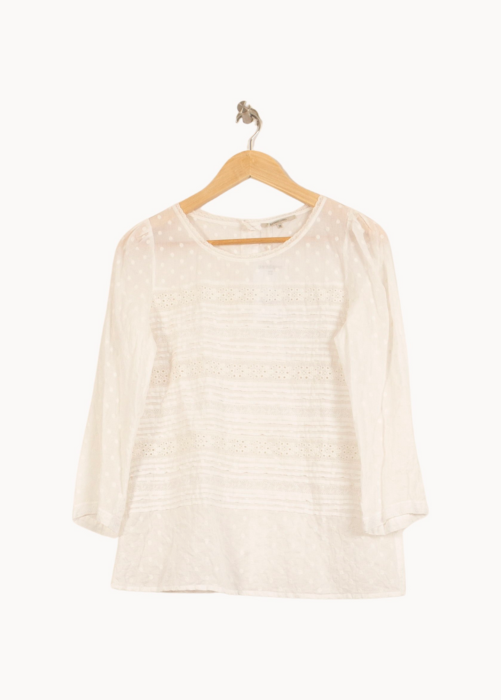 Blouse Blanche - Taille M/38 de la marque Gerard Darel | PARAD63783 - Vendu par Paradigme - Image 2