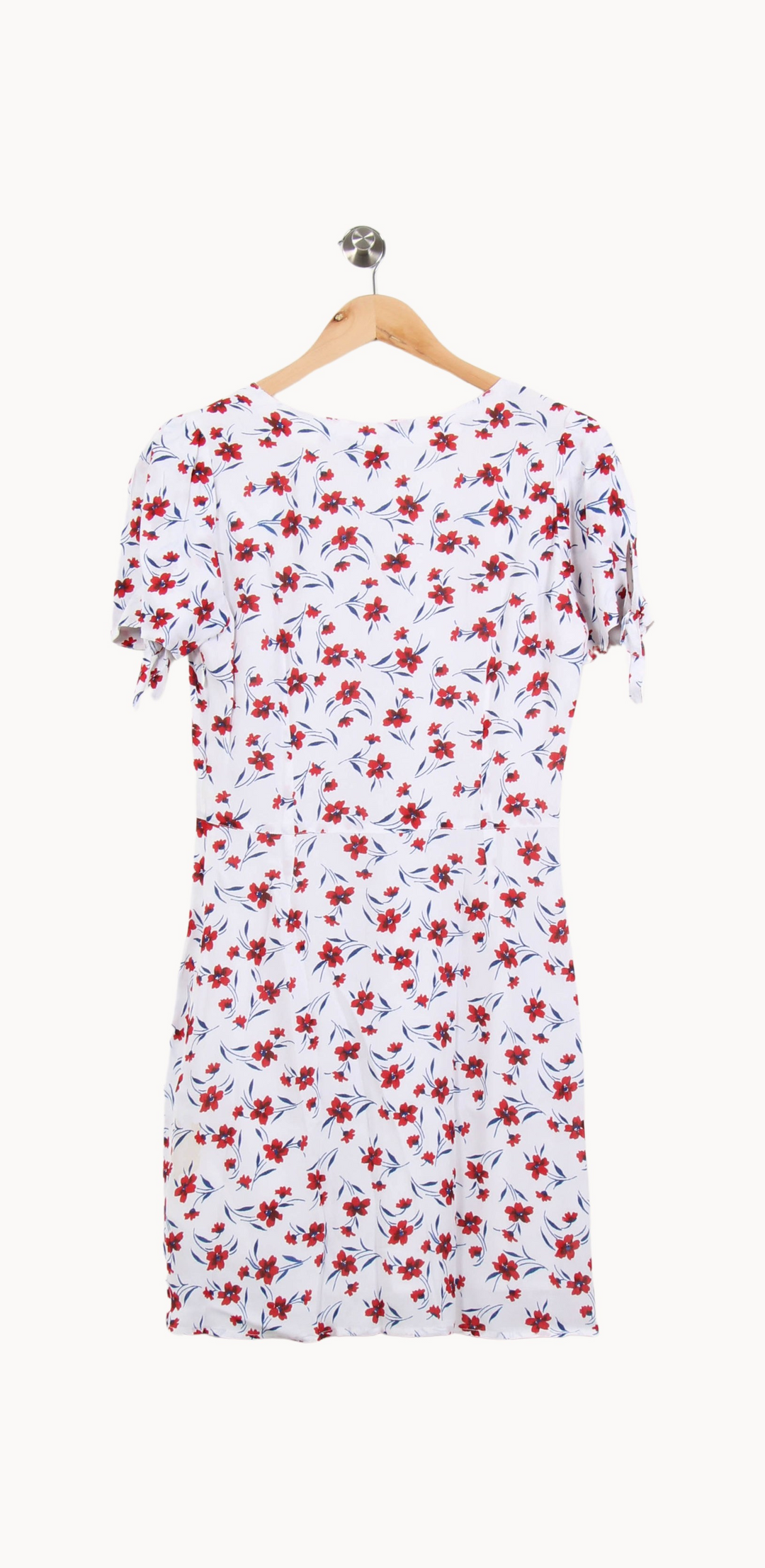 Robe Fleurie Blanche et Rouge - Taille S/36 de la marque Petite Mendigote | PARAD67019 - Vendu par Paradigme - Image 4