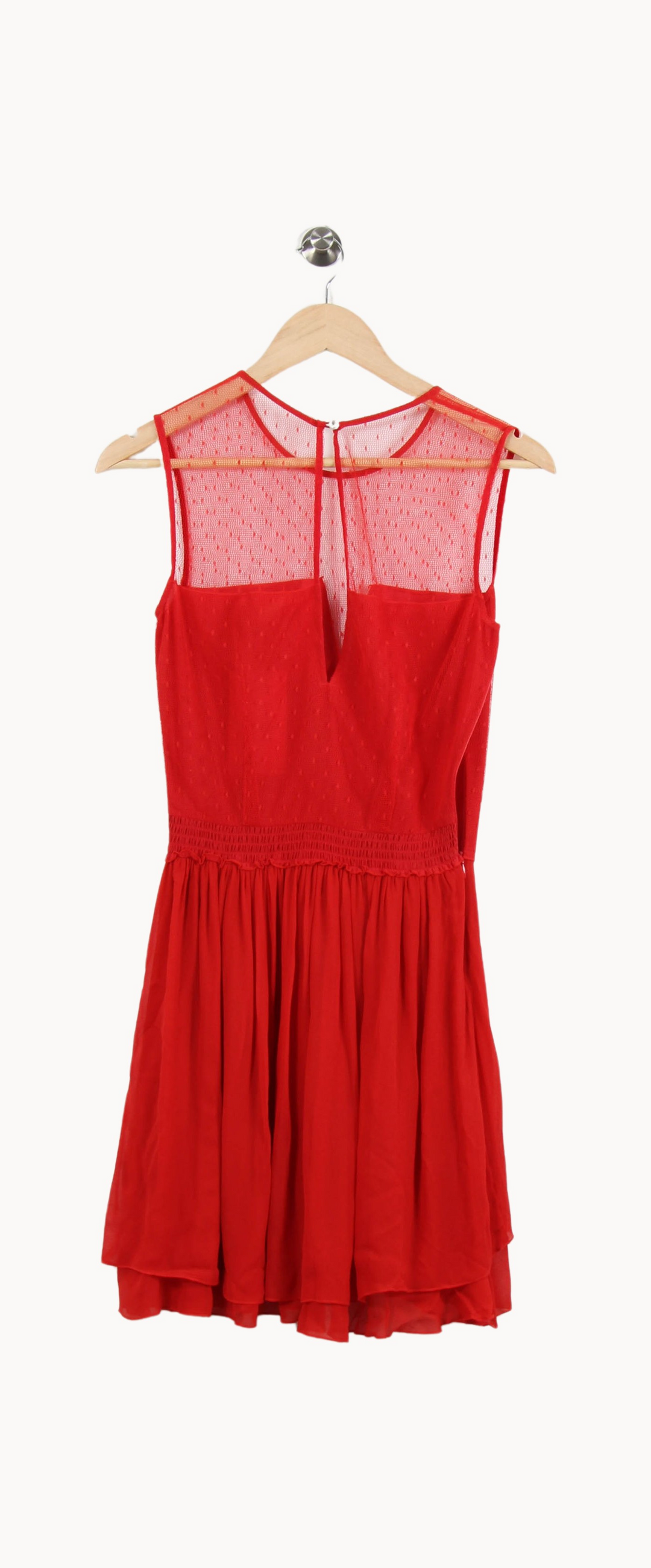 Robe Courte Rouge - Taille S/36 de la marque Maje | PARAD69191 - Vendu par Paradigme - Image 4