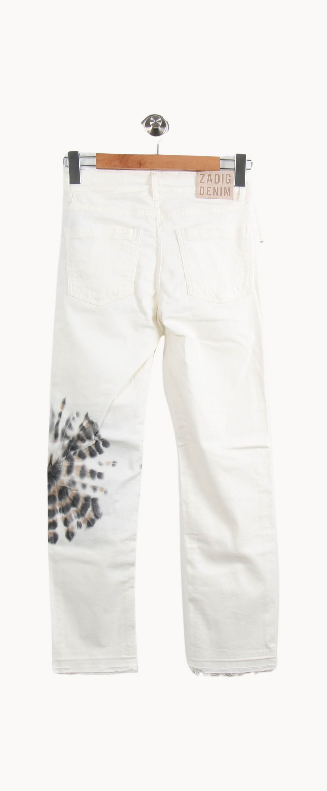 Jean Blanc et Noir - Taille S/36 de la marque Zadig&Voltaire | PARAD53073 - Vendu par Paradigme - Image 4