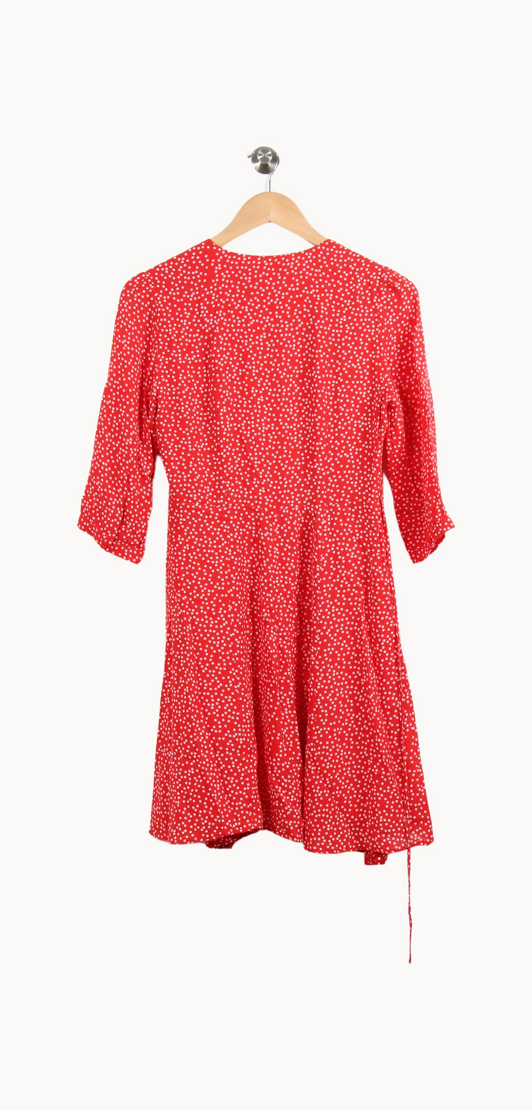 Robe Portefeuille Rouge et Blanche - Taille XS/34 de la marque Sud express | PARAD65382 - Vendu par Paradigme - Image 4