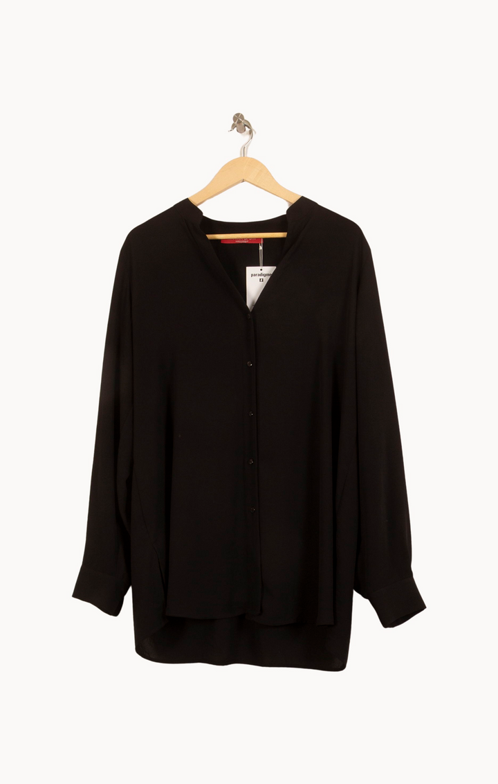 Chemise Noire - Taille XL/42 de la marque Marina Rinaldi | PARAD64981 - Vendu par Paradigme - Image 2