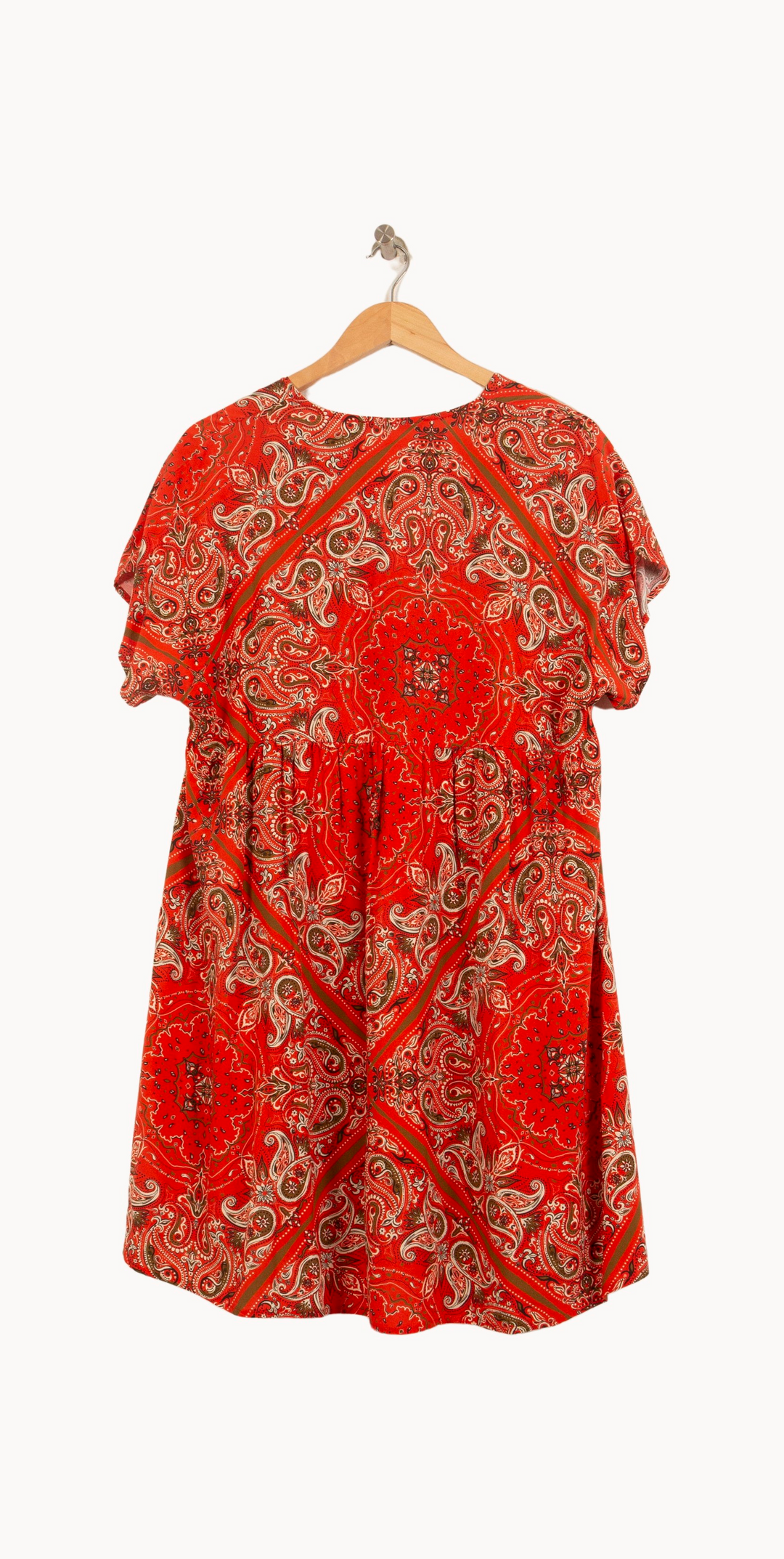 Robe Rouge et Beige - Taille XL/42 de la marque La Fée Maraboutée | PARAD64946 - Vendu par Paradigme - Image 4