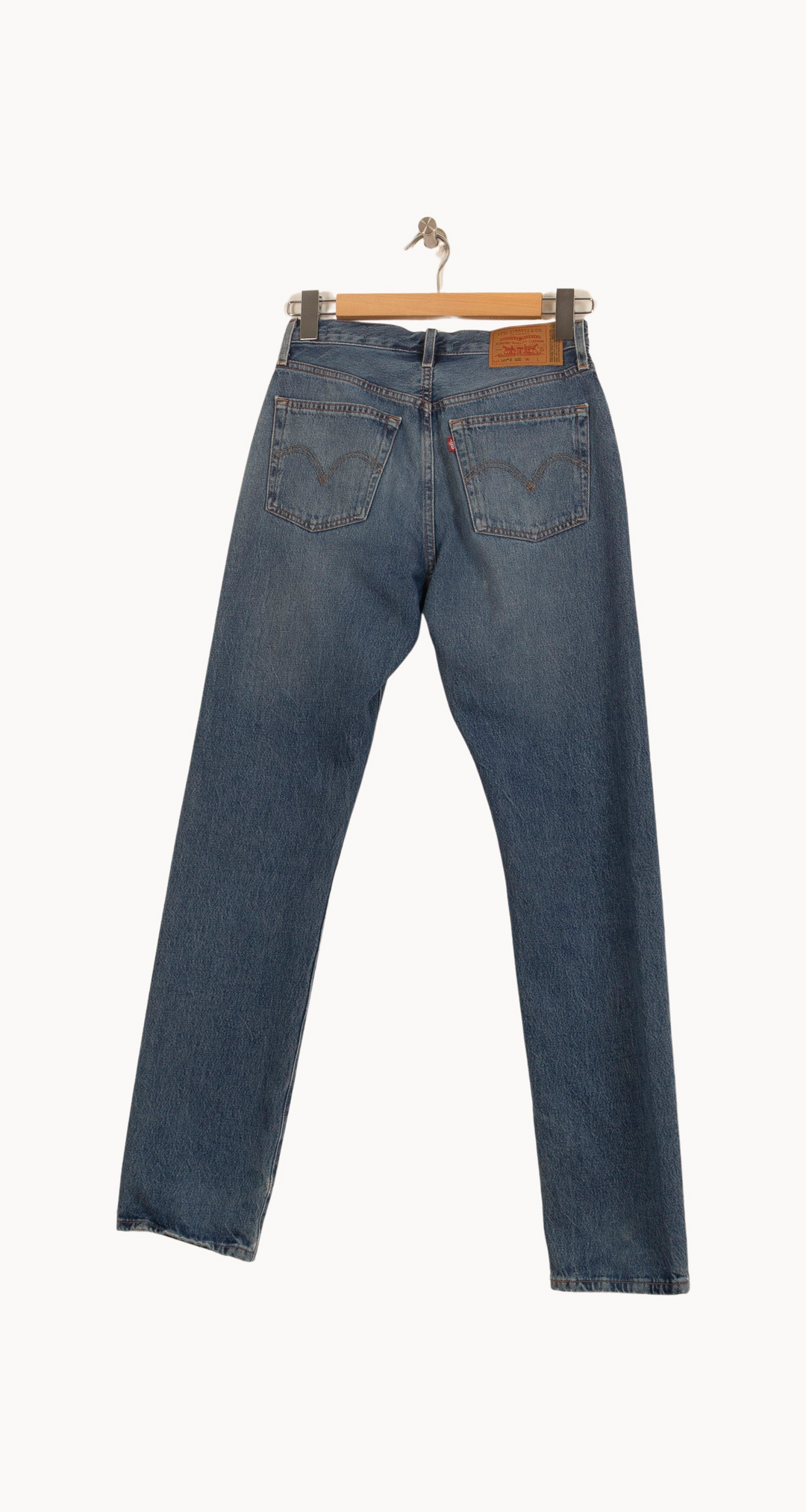 Jean Droit Bleu - Taille M/38 de la marque Levi's | RVLI1031 - Vendu par Paradigme - Image 4