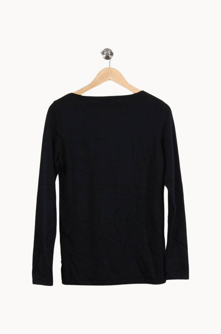 Pull Noir - Taille L/40 de la marque Ines de la Fressange Paris | PLY1254 - Vendu par Paradigme - Image 4