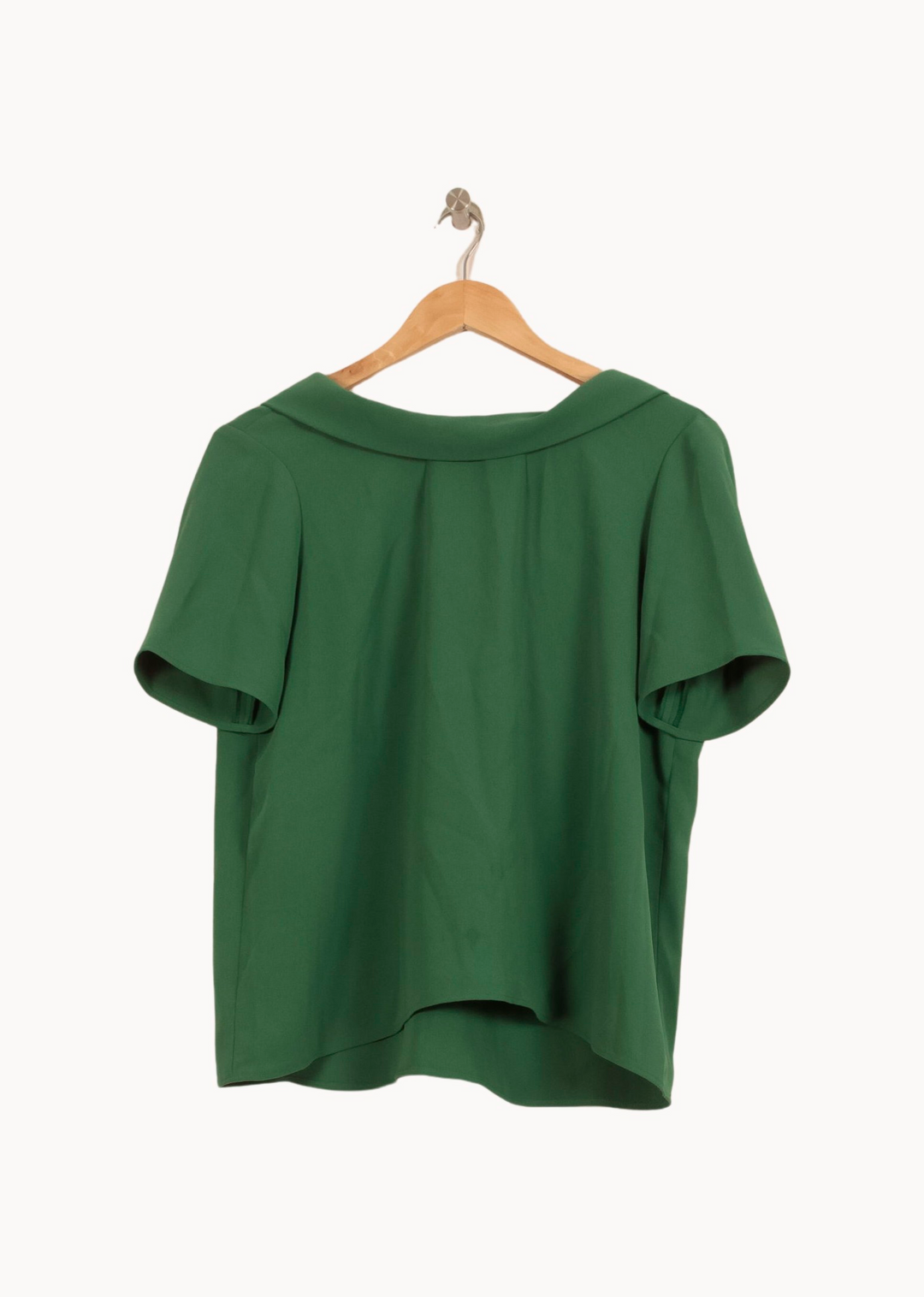 Blouse Verte - Taille L/40 de la marque Tara Jarmon | PARAD44760 - Vendu par Paradigme - Image 2