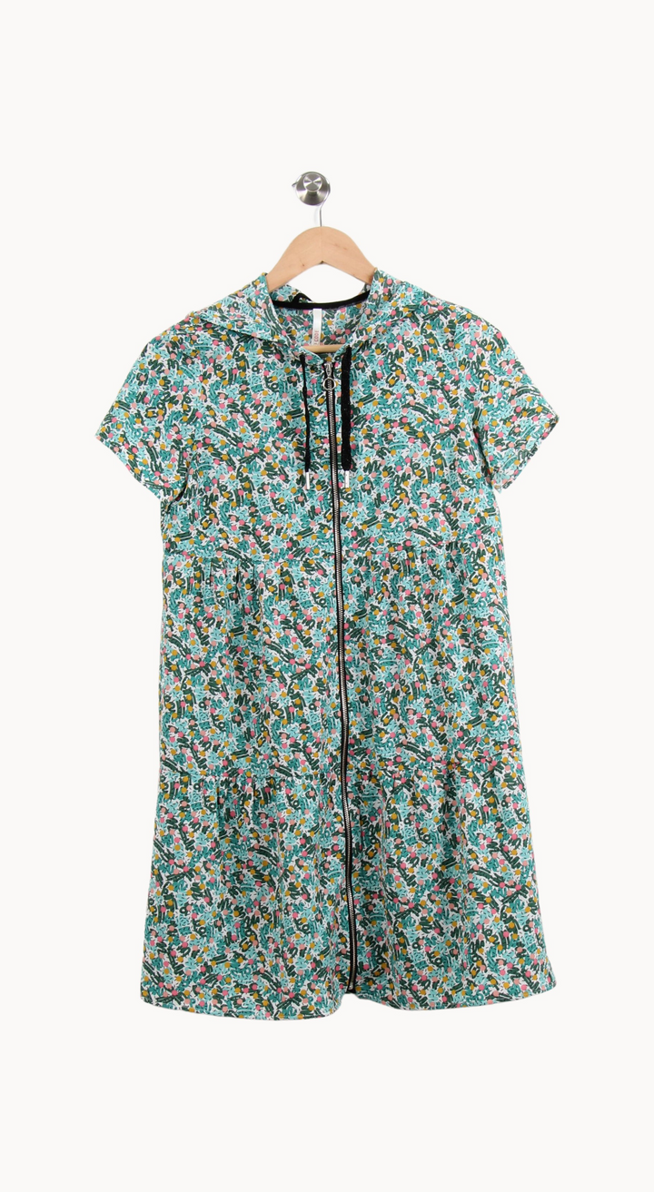 Robe Chemise Verte et Rose - Taille M/38 de la marque I.Code | PARAD64332 - Vendu par Paradigme - Image 2