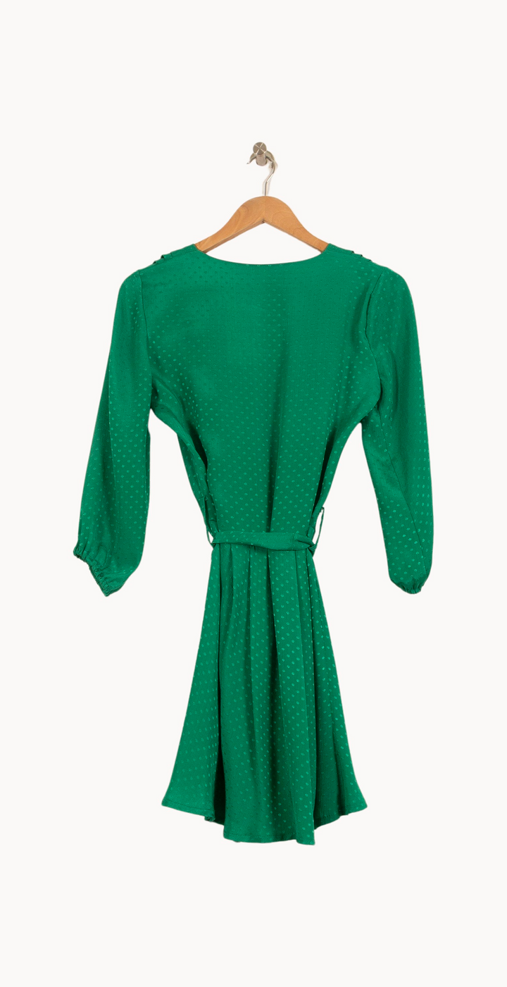 Robe Portefeuille Verte - Taille S/36 de la marque Opullence | PARAD64170 - Vendu par Paradigme - Image 4