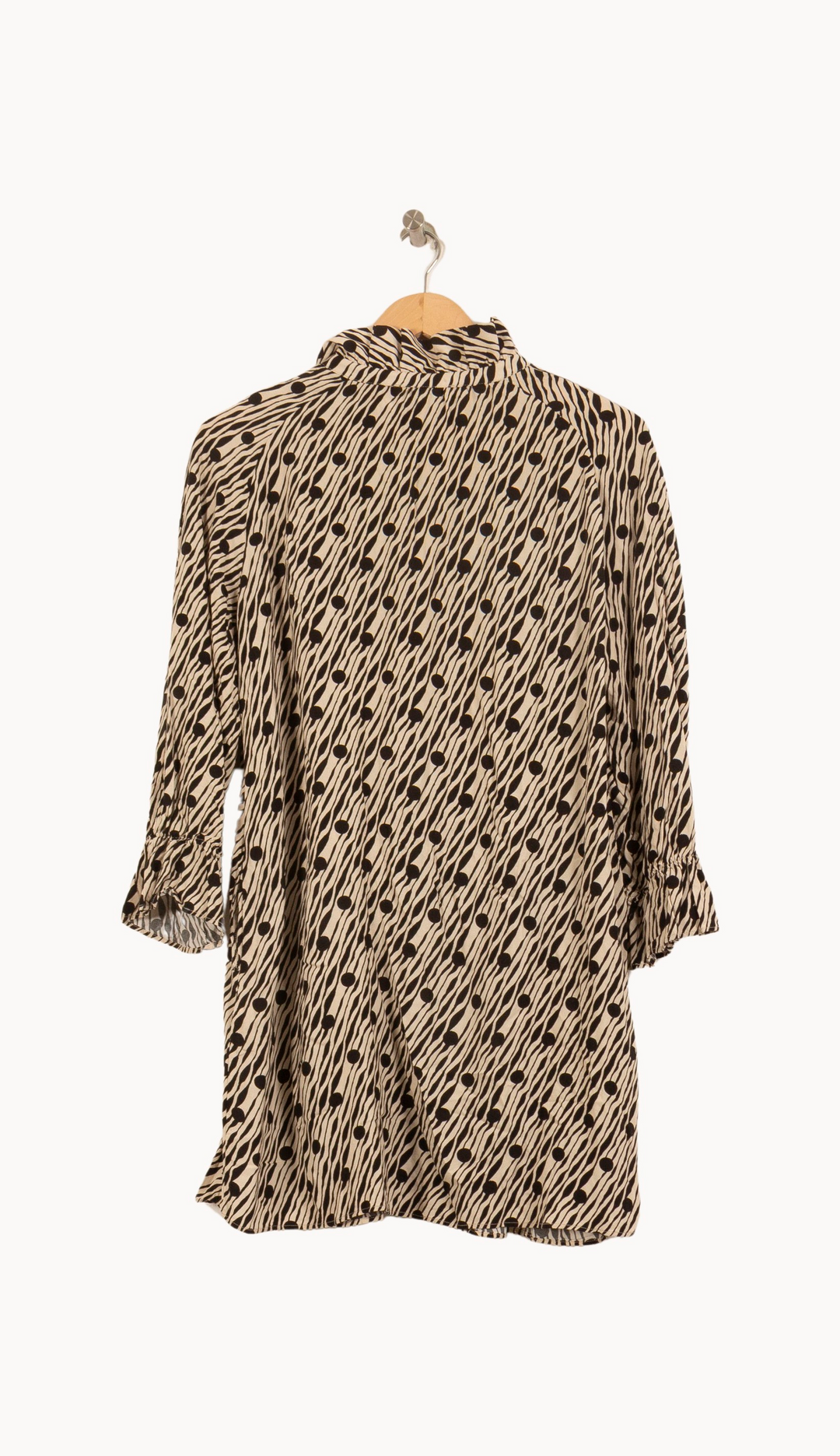 Robe courte Beige et Noire - Taille S/36 de la marque Balzac Paris | PARAD64963 - Vendu par Paradigme - Image 4
