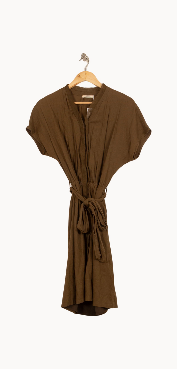 Robe Ceinturée Verte - Taille M/38 de la marque Sessùn | PARAD62365 - Vendu par Paradigme - Image 2