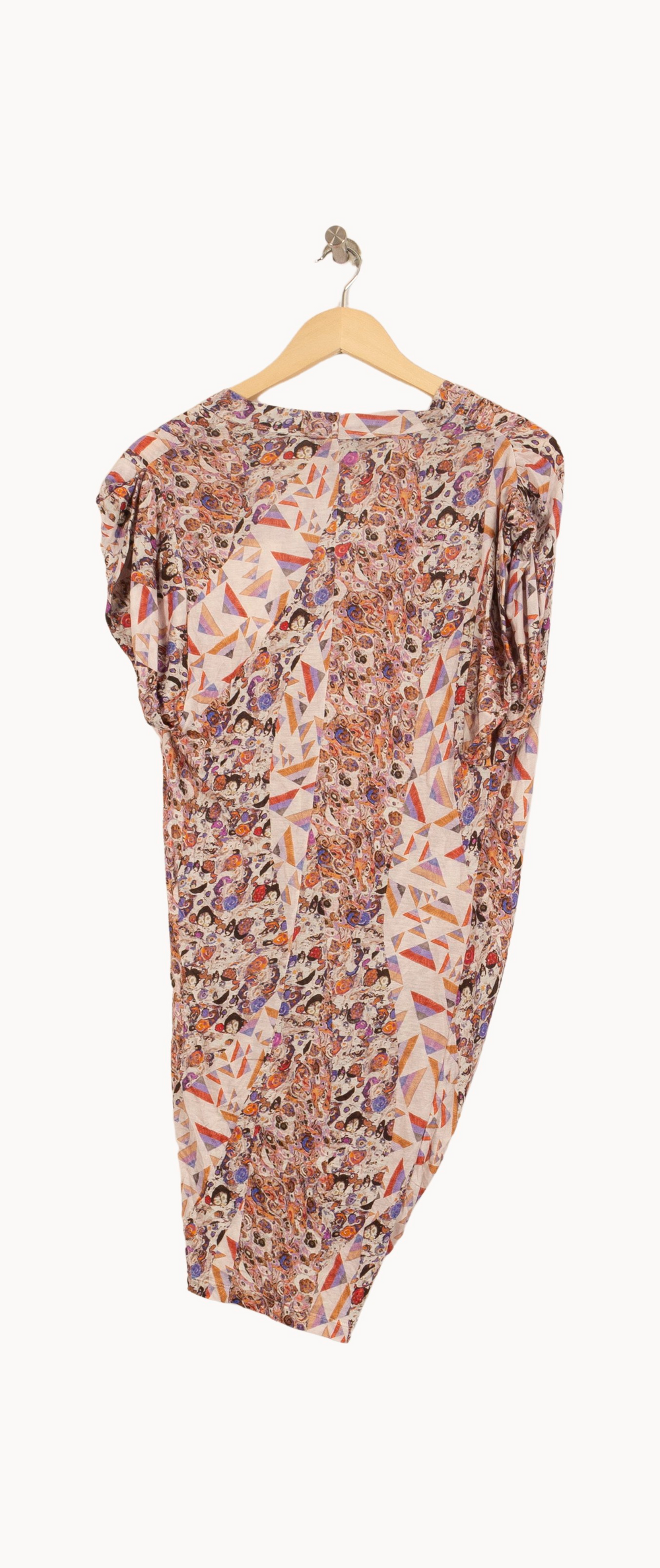 Robe Drapée Multicolore - Taille M/38 de la marque Isabel Marant | RVLI0284 - Vendu par Paradigme - Image 4