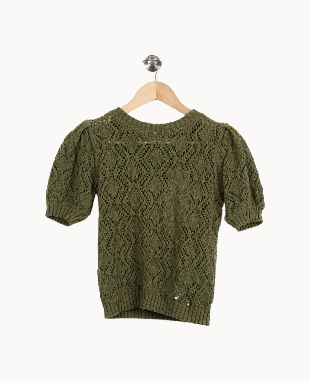 Pull Vert - Taille S/36 de la marque La Petite Etoile | PARAD69522 - Vendu par Paradigme - Image 2