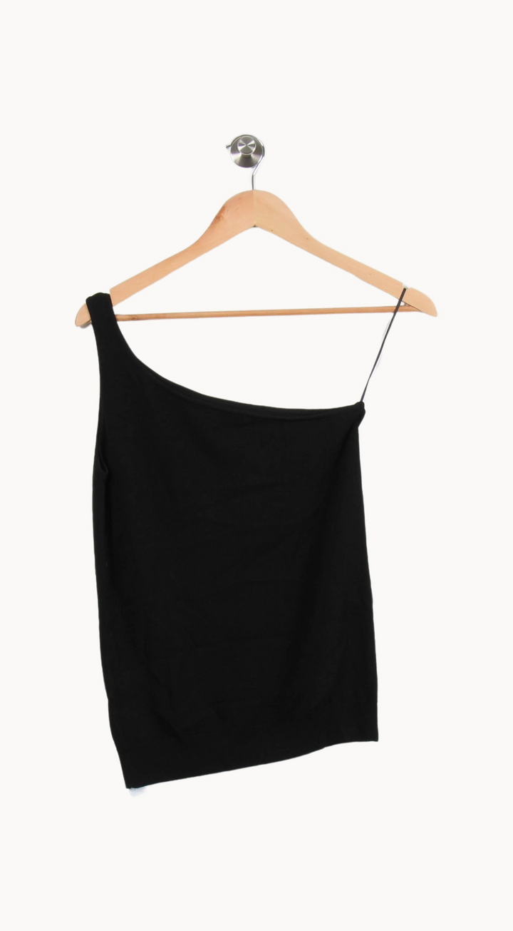 Top Asymétrique Noir - Taille M/38 de la marque Caroll | PARAD50772 - Vendu par Paradigme - Image 4