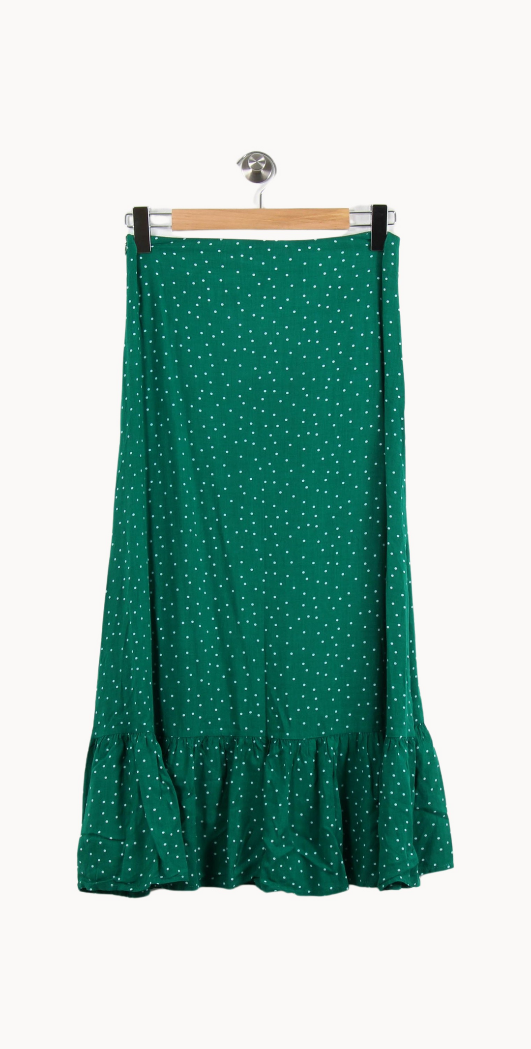 Jupe Midi Verte à Pois Blancs - Taille M/38 de la marque Grace & Mila | PARAD69549 - Vendu par Paradigme - Image 4