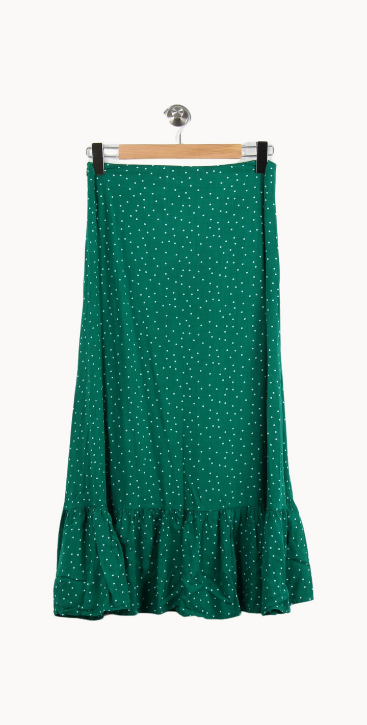 Jupe Midi Verte à Pois Blancs - Taille M/38 de la marque Grace & Mila | PARAD69549 - Vendu par Paradigme - Image 4