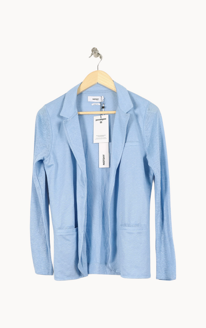 Blazer Bleu - Taille S/36 de la marque Notshy Cashmere | PARAD46388 - Vendu par Paradigme - Image 2