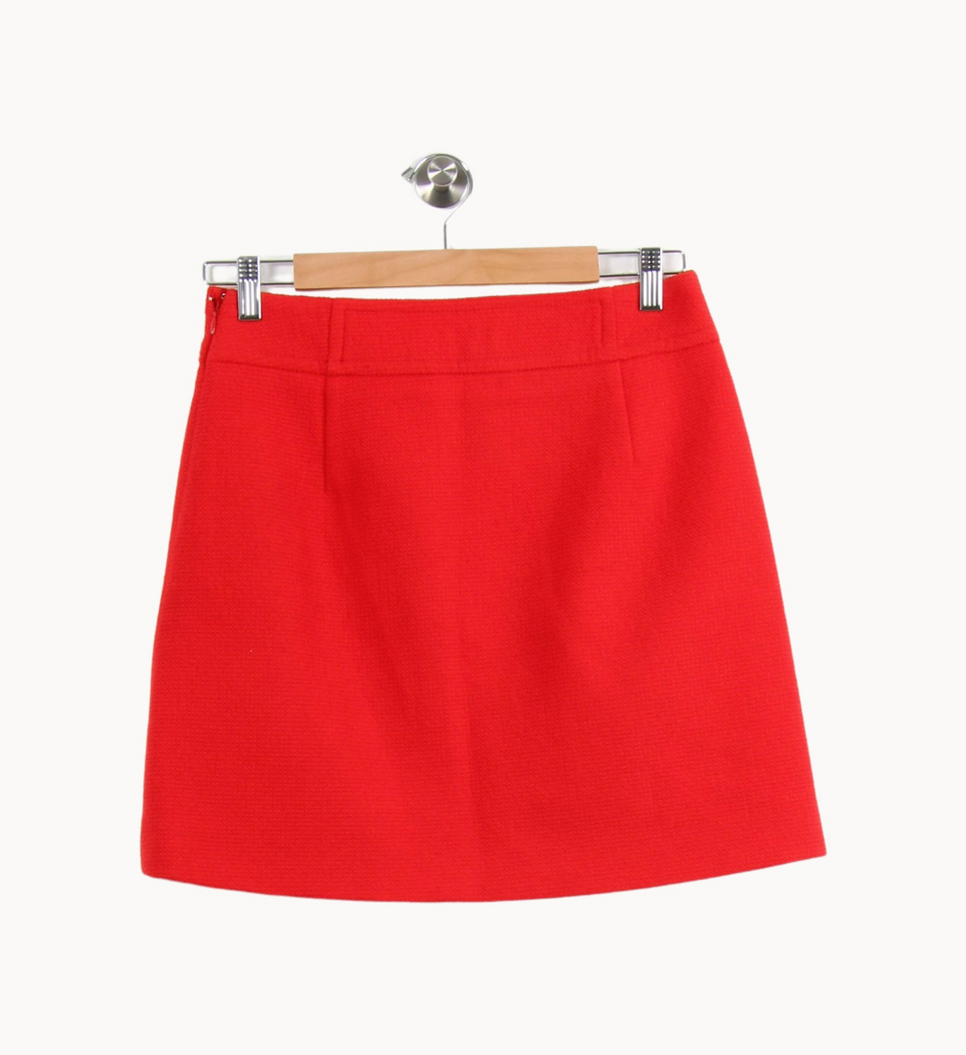 Jupe Trapèze Rouge - Taille M/38 de la marque Claudie Pierlot | PARAD44584 - Vendu par Paradigme - Image 4