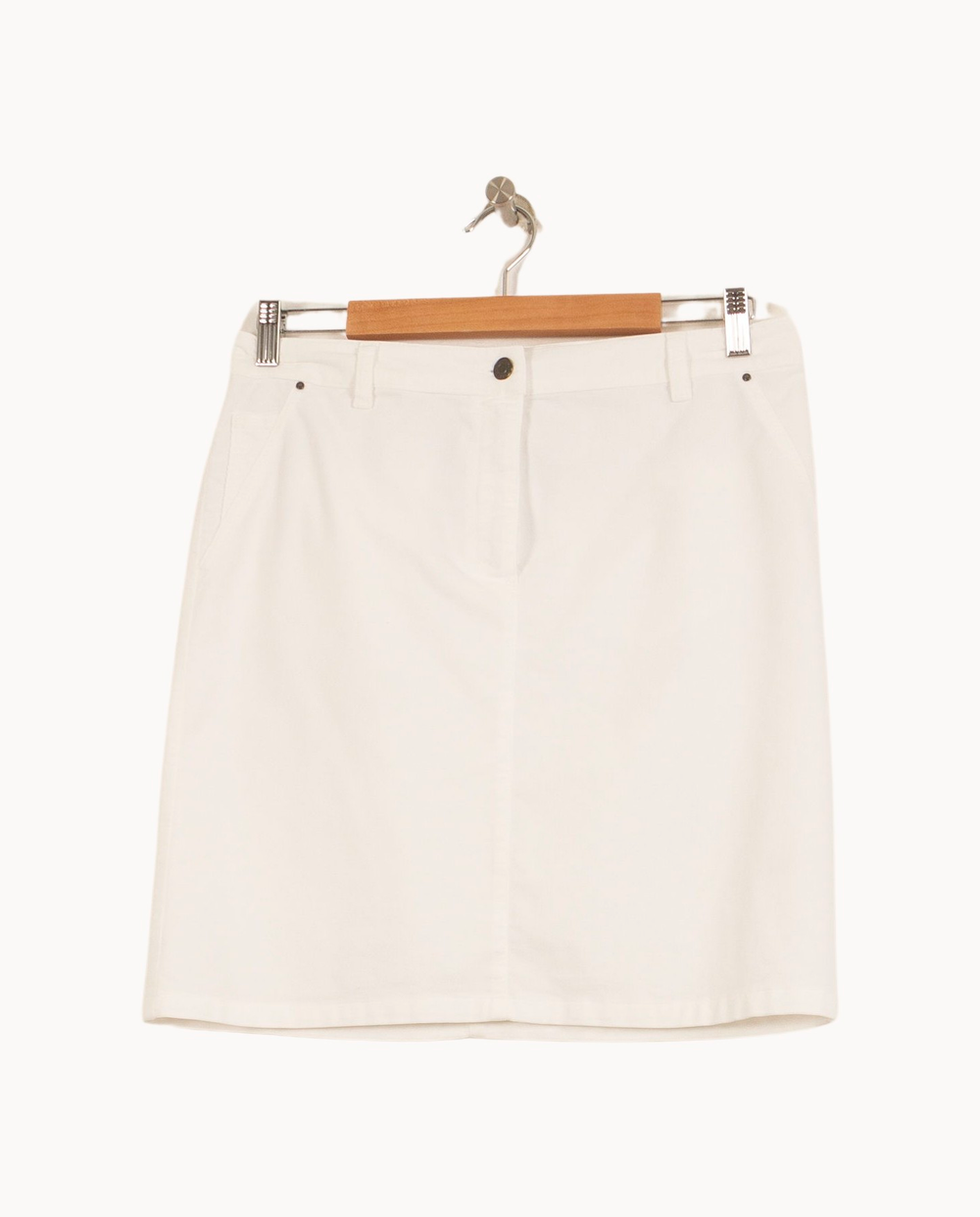 Jupe Courte Blanche - Taille XL/42 de la marque Caroll | PARAD44943 - Vendu par Paradigme - Image 2
