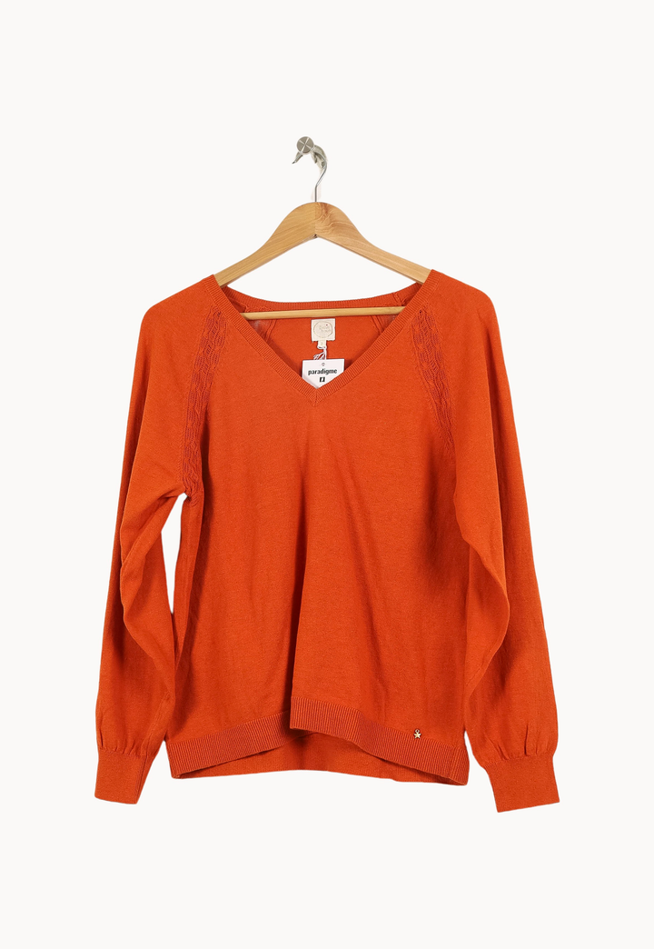 Pull Orange - Taille M/38 de la marque Des petits hauts | PARAD69414 - Vendu par Paradigme - Image 2