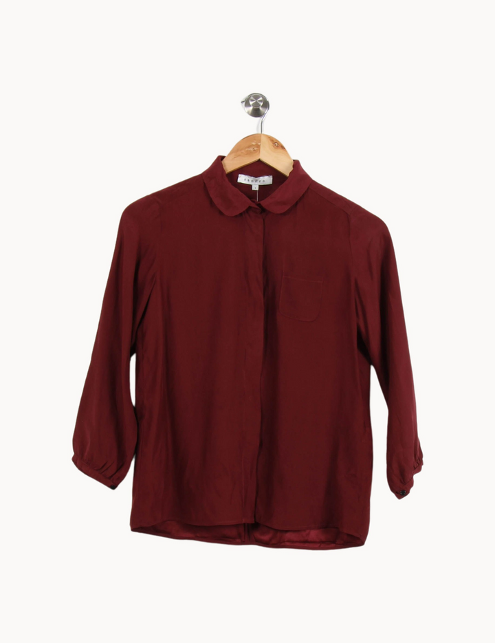 Chemise Bordeaux - Taille S/36 de la marque Sandro | PARAD67873 - Vendu par Paradigme - Image 2