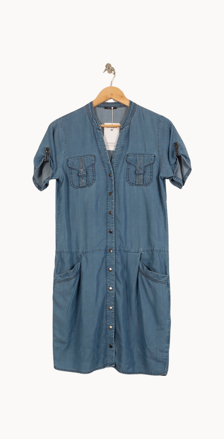 Robe Chemise Bleue - Taille S/36 de la marque One Step | PARAD63267 - Vendu par Paradigme - Image 2
