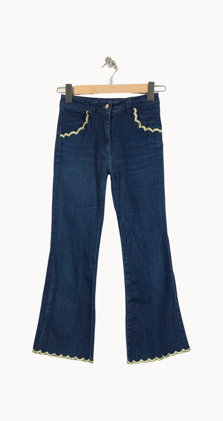 Jean Évasé Bleu - Taille XS/34 de la marque Manoush | PARAD45313 - Vendu par Paradigme - Image 2