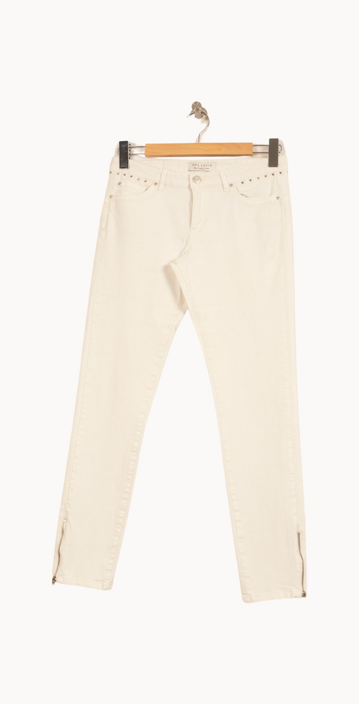 Jean blanc - Taille M/38 de la marque IKKS | PARAD45692 - Vendu par Paradigme - Image 2