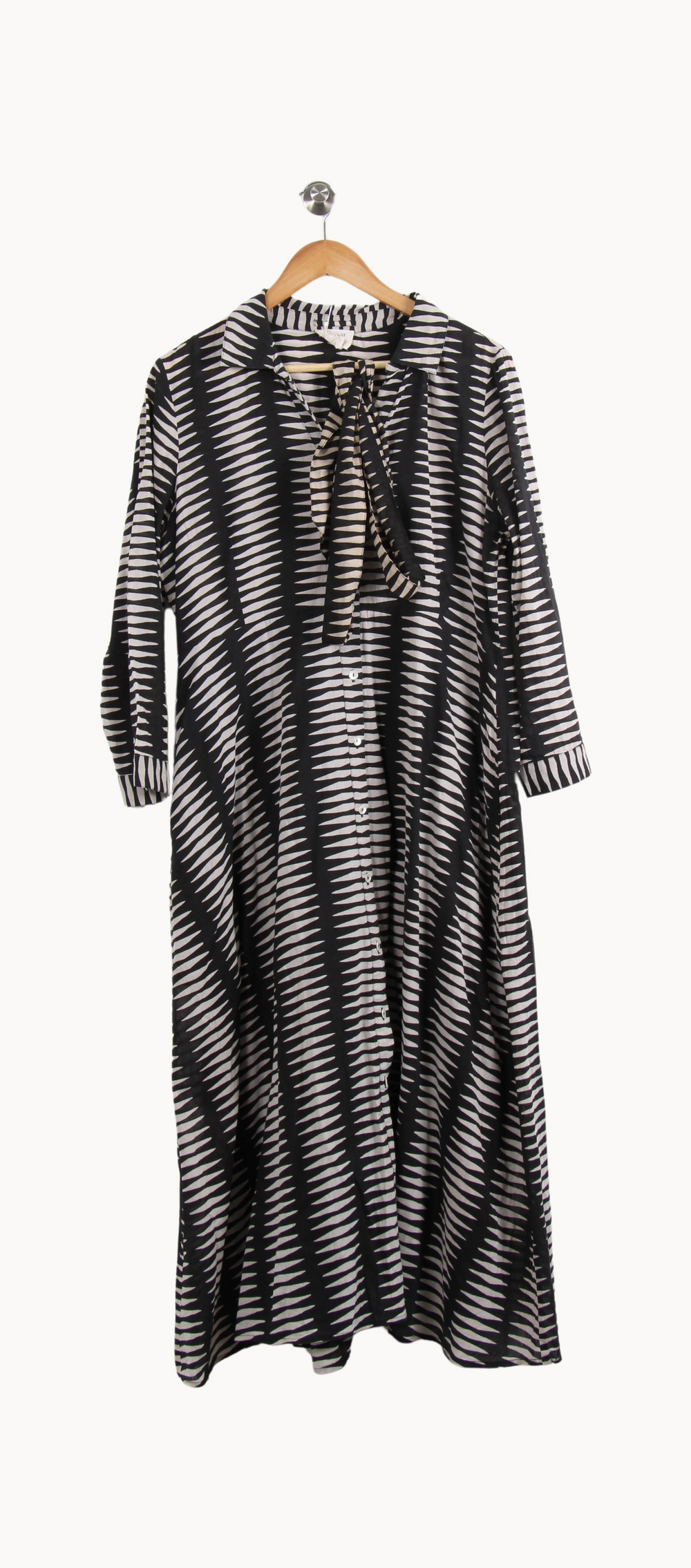 Robe longue noire et blanche - Taille XL/42 de la marque Maison 123 | PARAD65086 - Vendu par Paradigme - Image 2