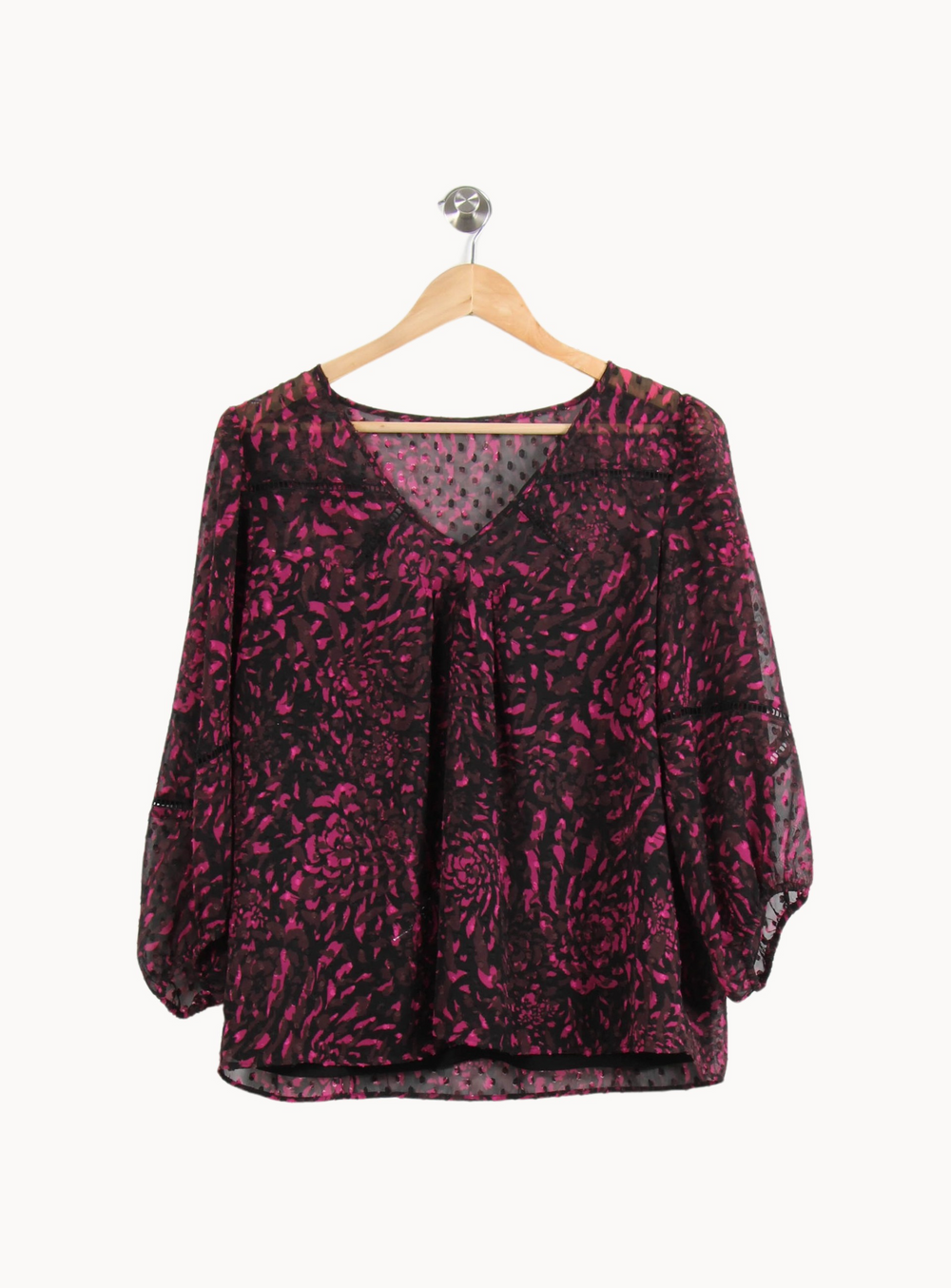 Blouse Noire et Rose - Taille XL/42 de la marque One Step | PARAD51793 - Vendu par Paradigme - Image 2
