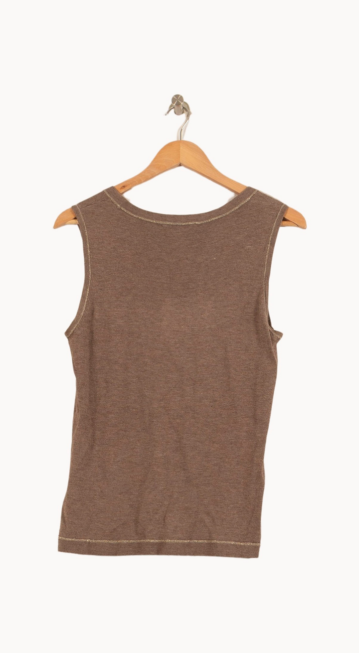 Débardeur Marron - Taille S/36 de la marque Gerard Darel | PARAD44693 - Vendu par Paradigme - Image 4
