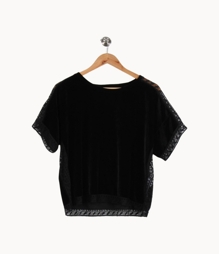 Blouse Noire - Taille M/38 de la marque Claudie Pierlot | PARAD63367 - Vendu par Paradigme - Image 2
